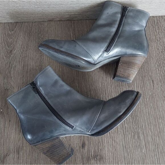 Paul Green Natick Gray Ankle Boots 8.5 - Picture 6 of 10